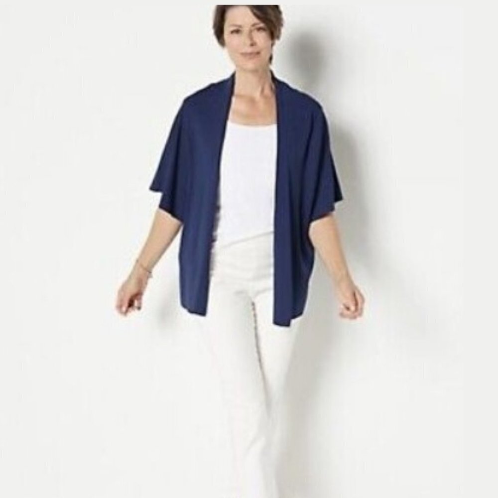 Truth + Style Women's Open Front Knit Shrug Cardigan - 3X